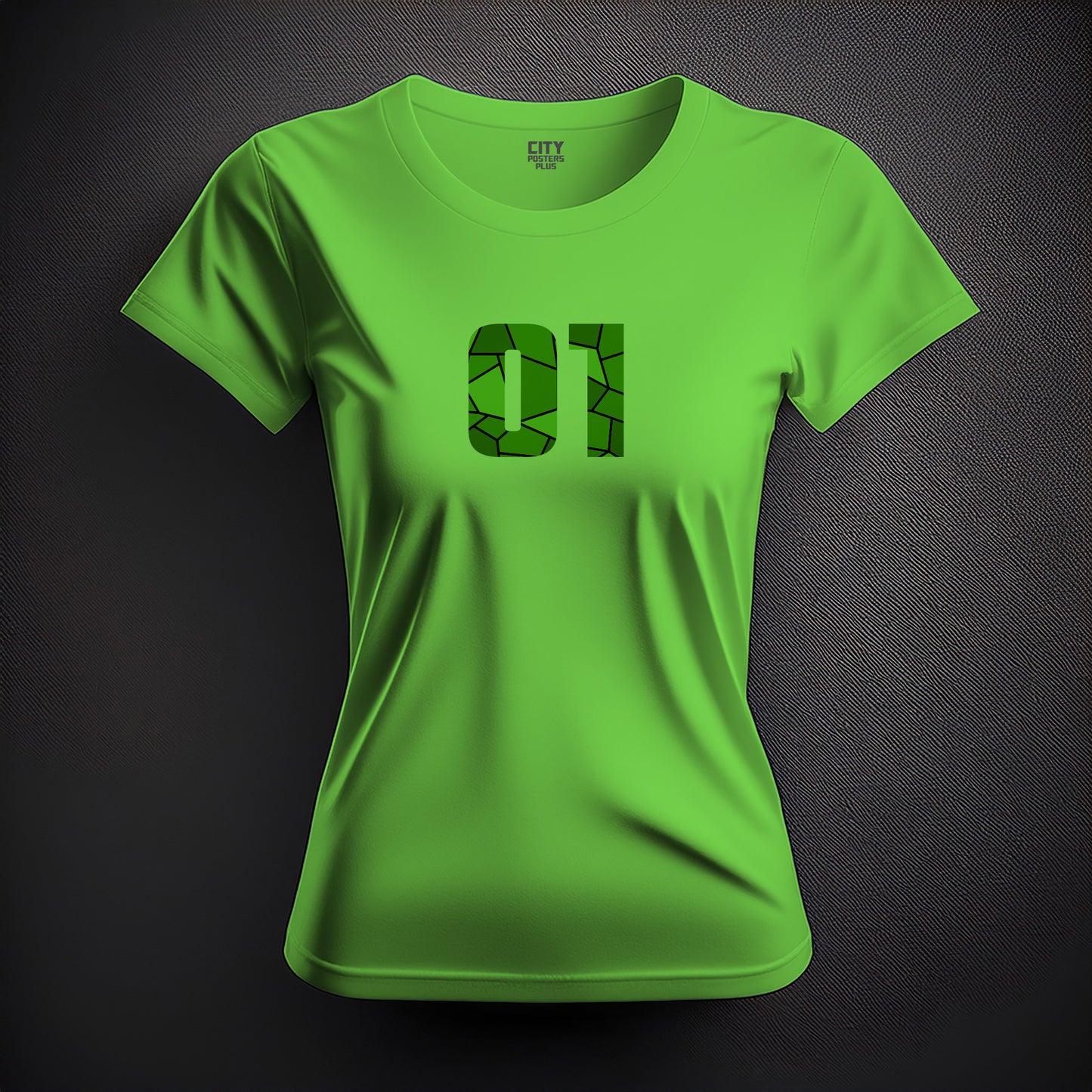01 Number Women T-Shirt (Liril Green)