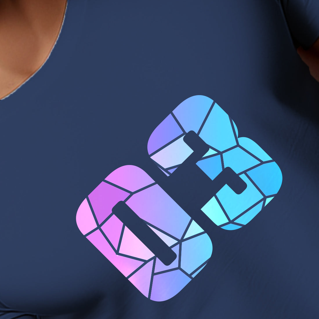03 Number Men Unisex T-Shirt (Navy Blue)