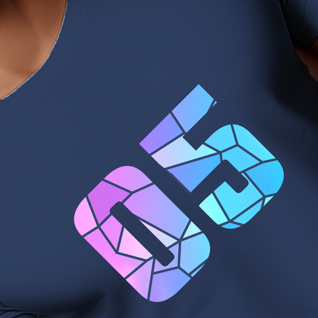 05 Number Men Unisex T-Shirt (Navy Blue)