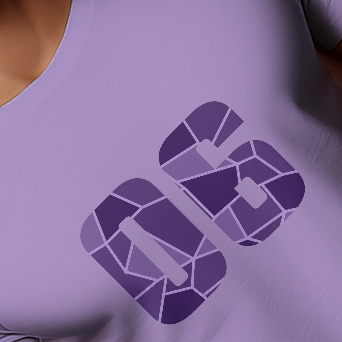 06 Number Men Unisex T-Shirt (Iris Lavender)