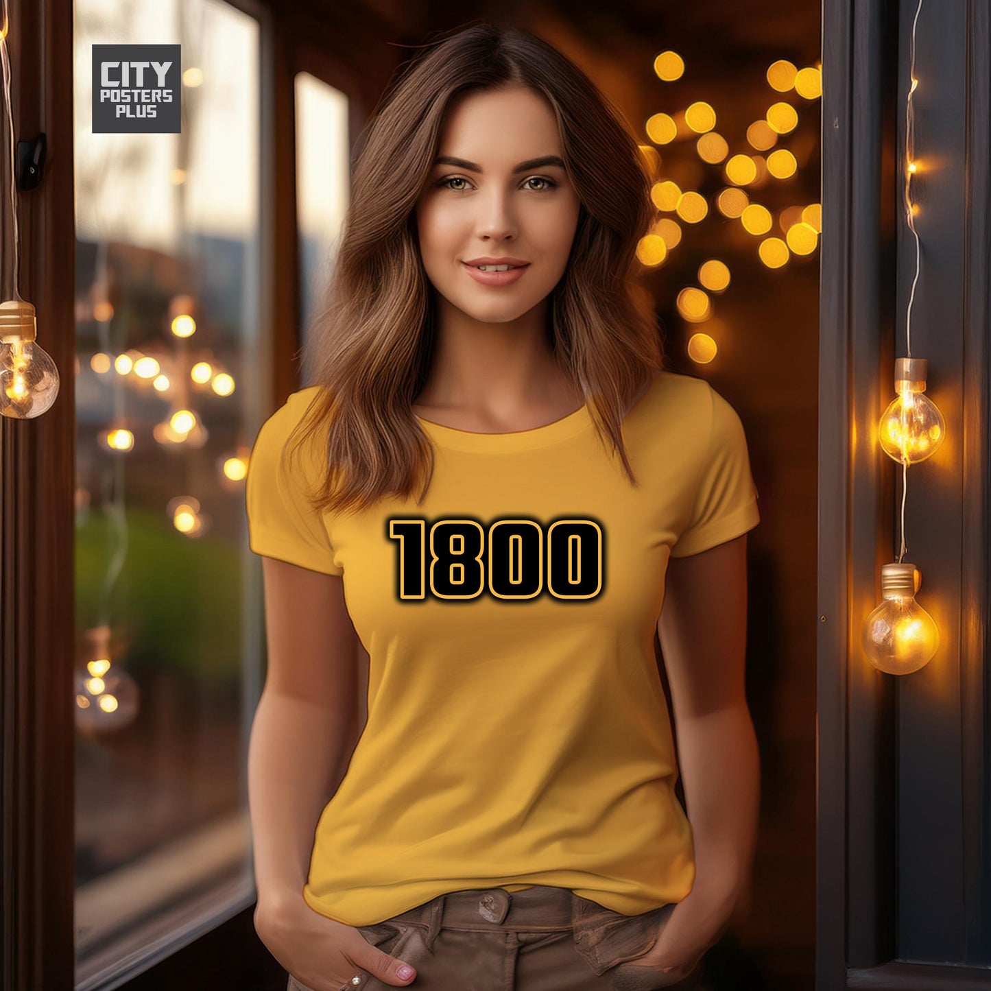 1800 Year Women T-Shirt (Golden Yellow)