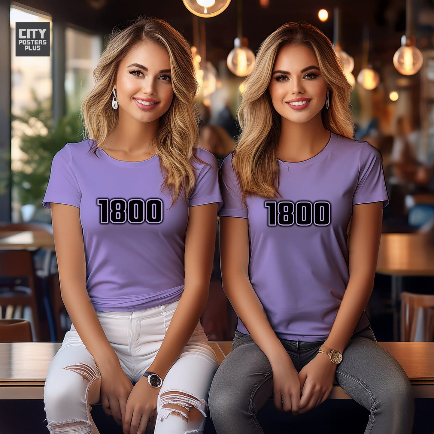 1800 Year Women T-Shirt (Iris Lavender)