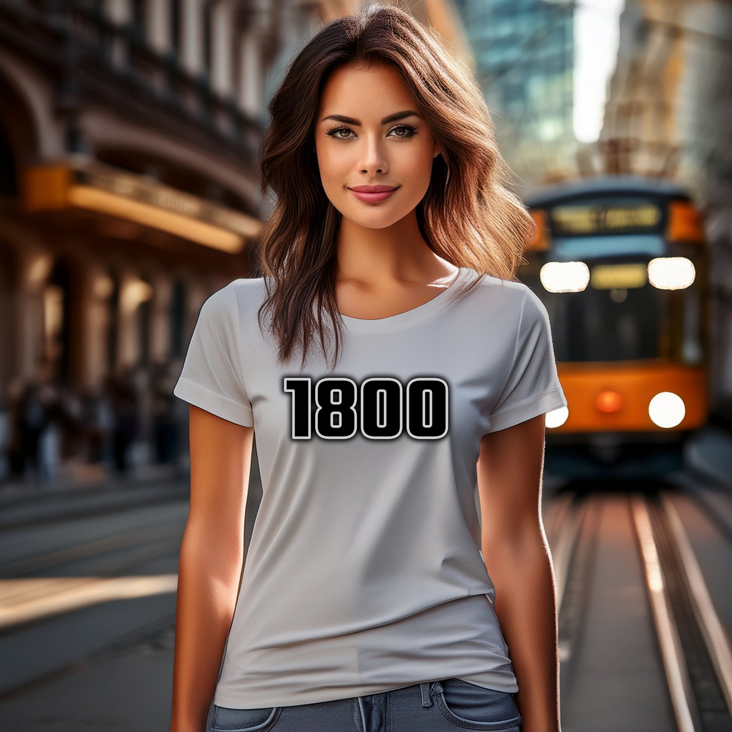 1800 Year Women T-Shirt (Melange Grey)