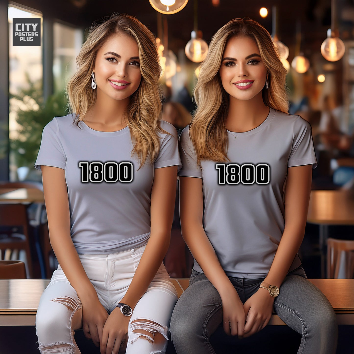 1800 Year Women T-Shirt (Melange Grey)