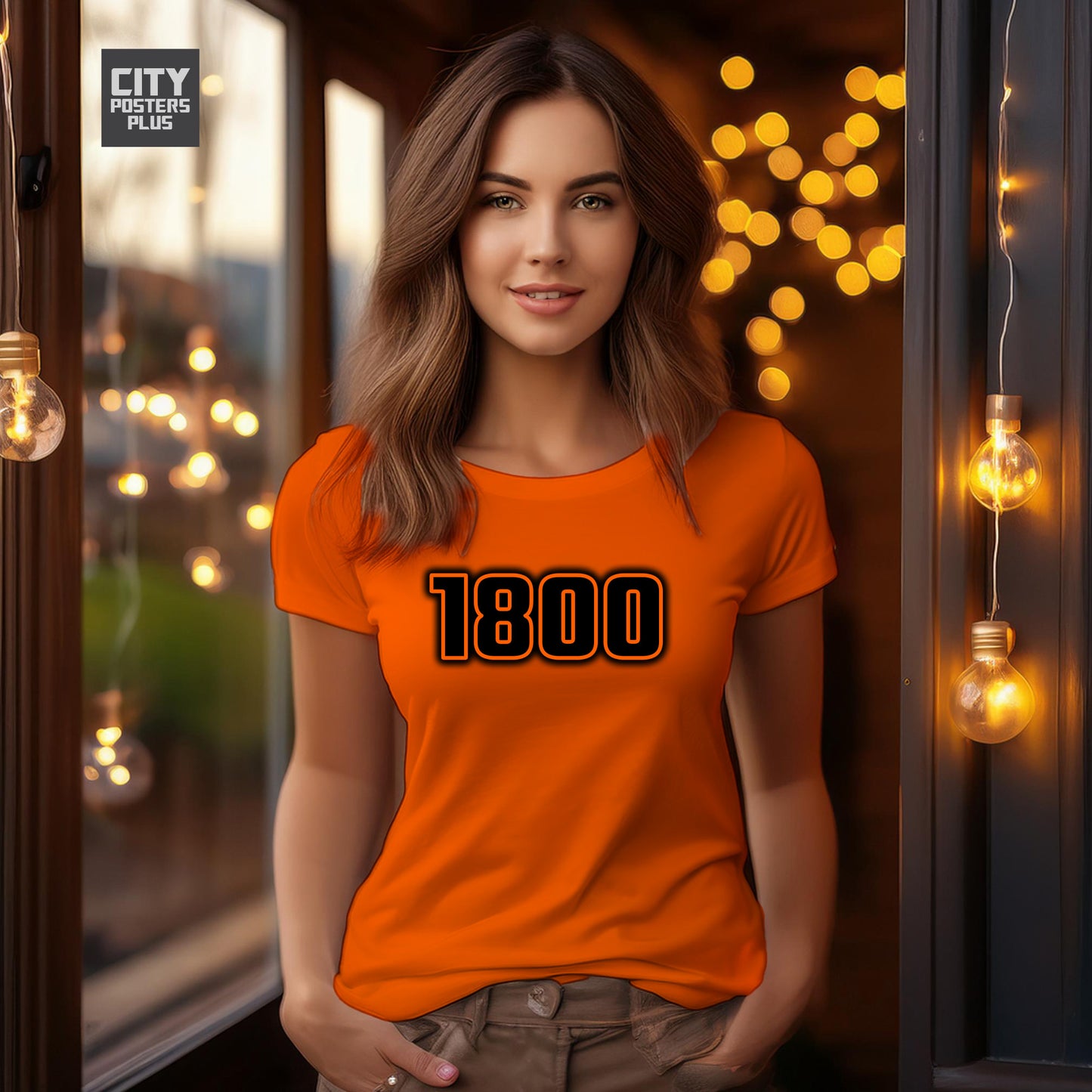 1800 Year Women T-Shirt (Orange)