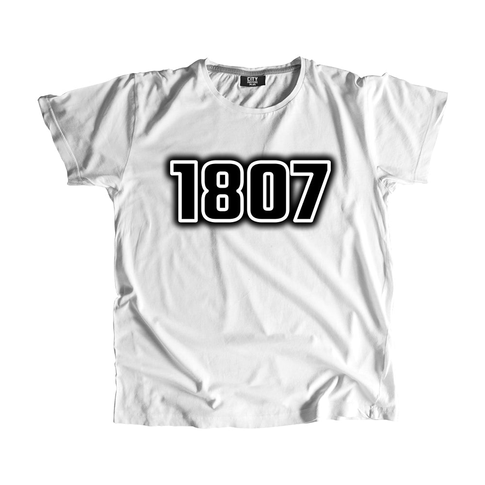 1807 Year Men Unisex T-Shirt (White)
