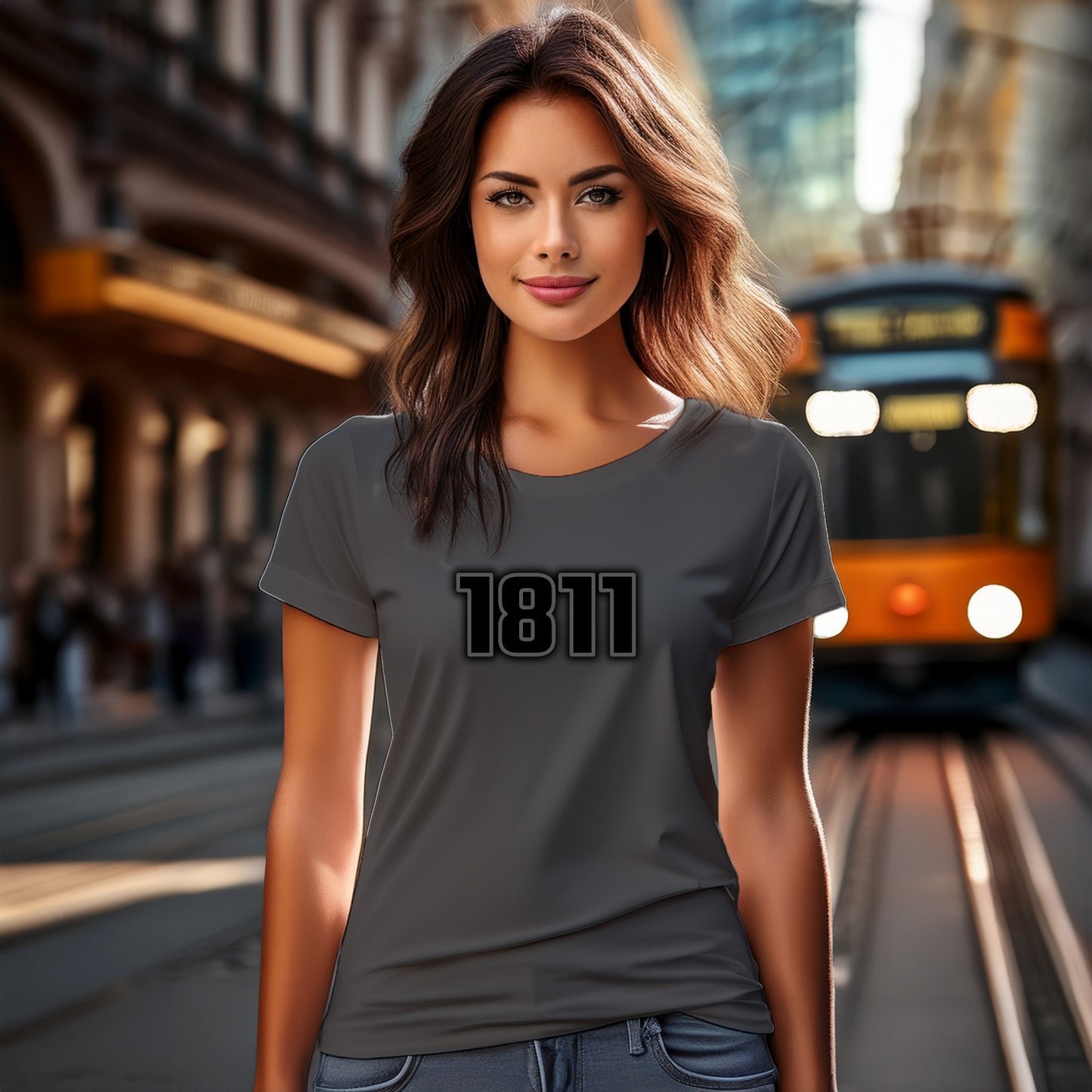 1811 Year Women T-Shirt (Charcoal Grey)