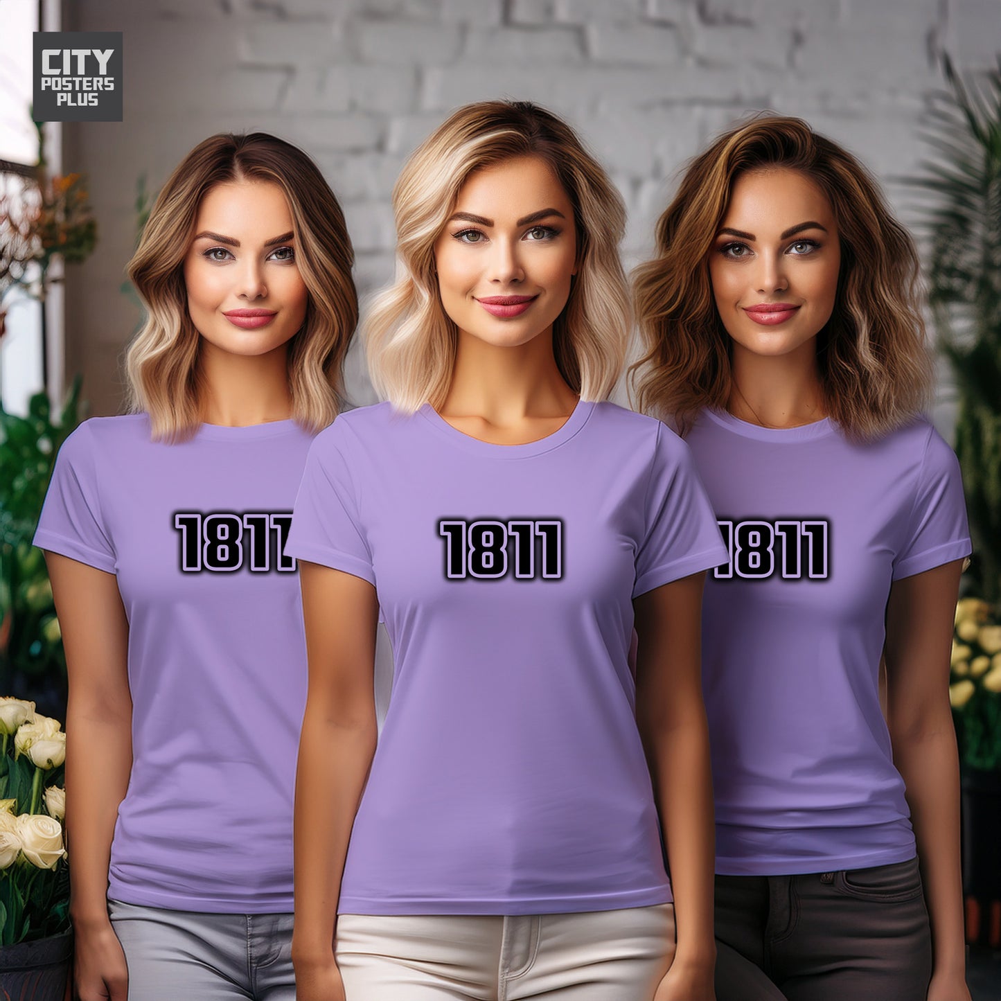 1811 Year Women T-Shirt (Iris Lavender)