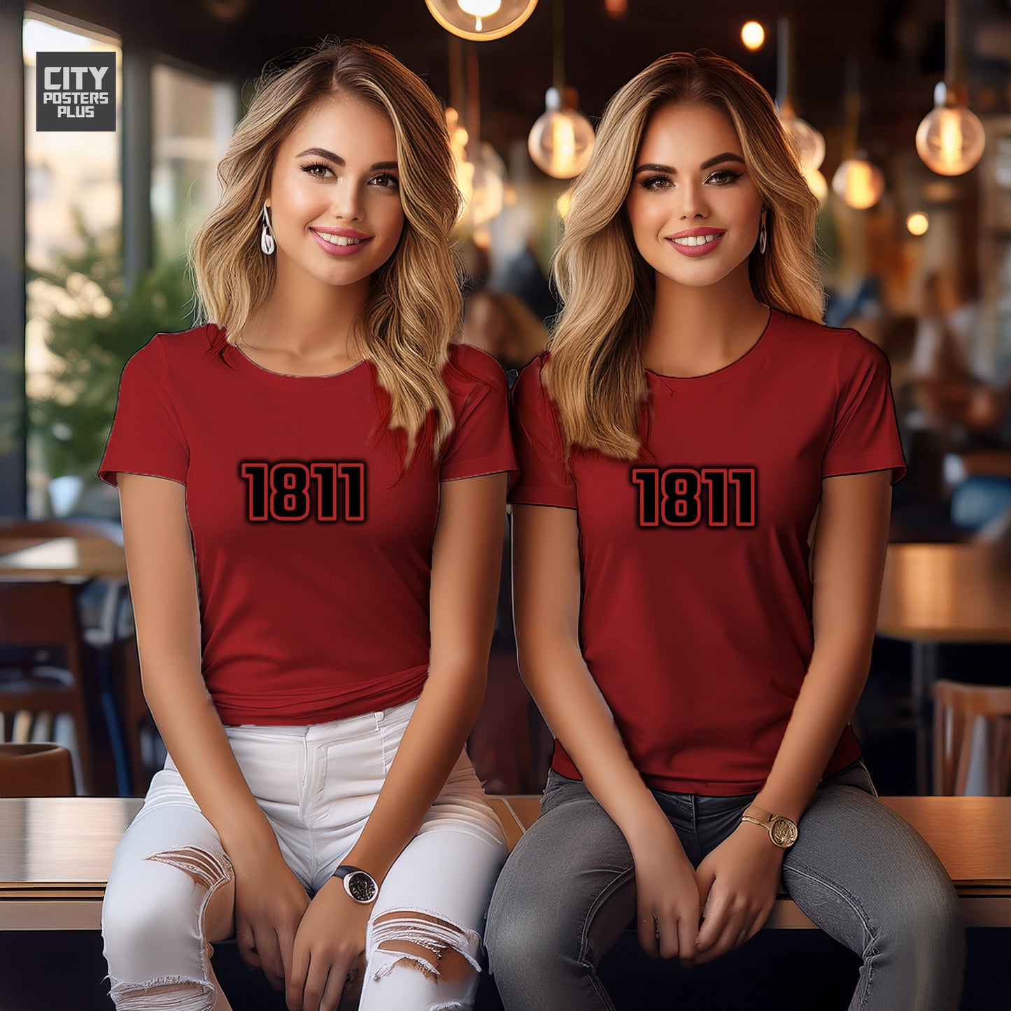 1811 Year Women T-Shirt (Red)