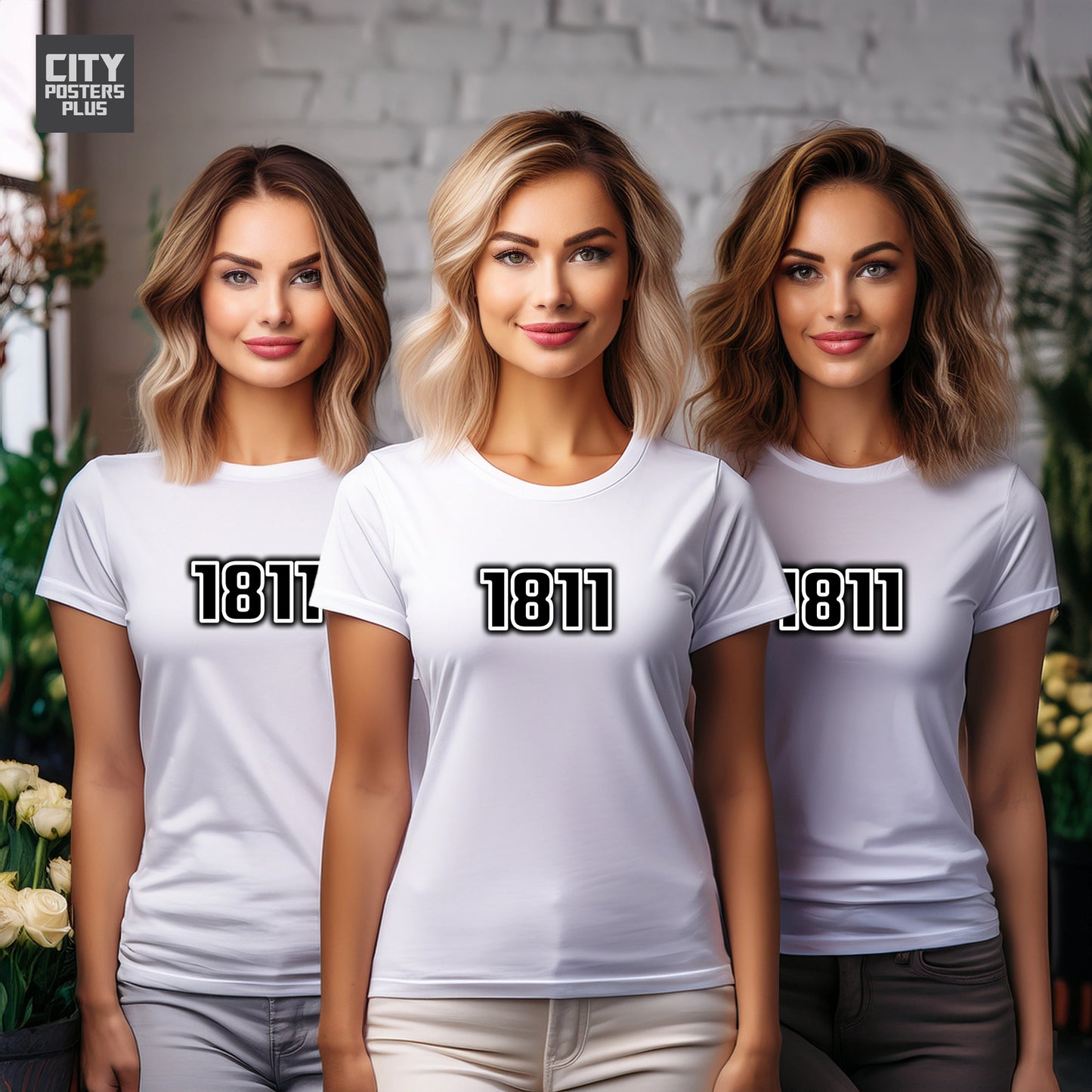 1811 Year Women T-Shirt (White)