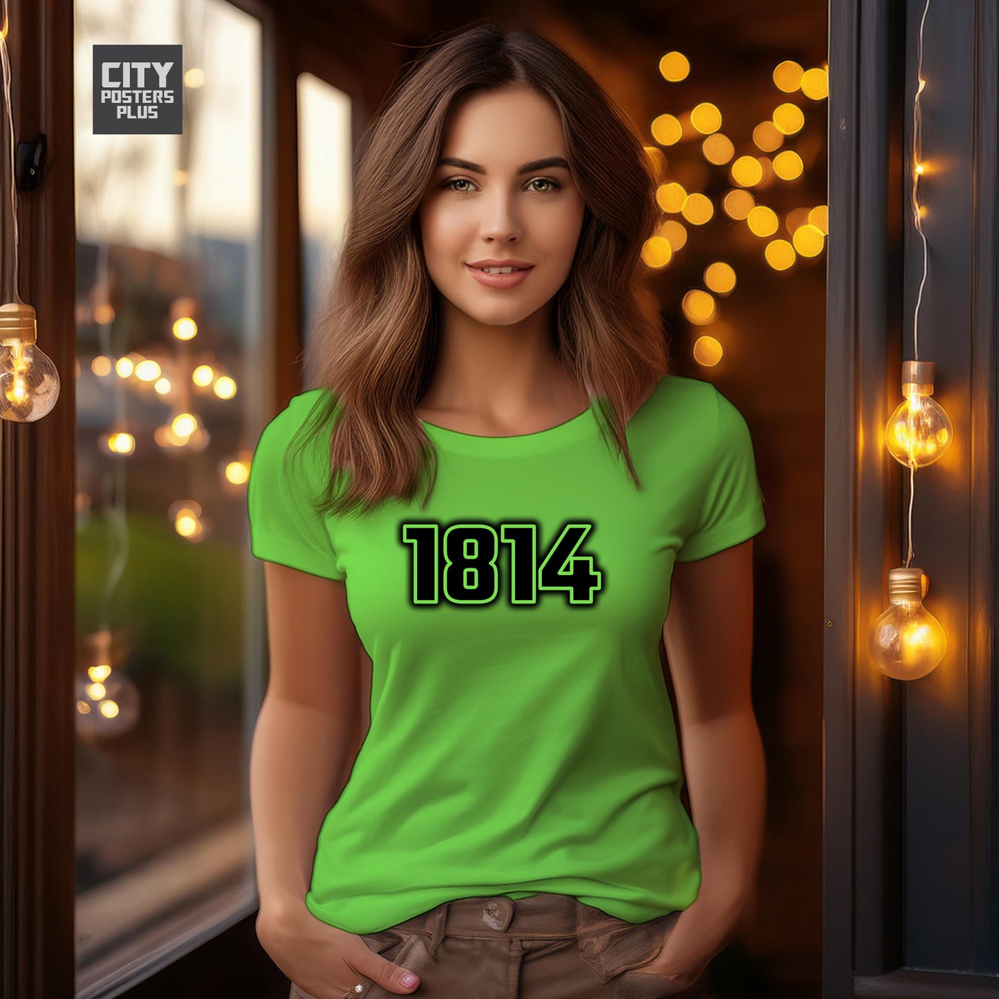1814 Year Women T-Shirt (Liril Green)
