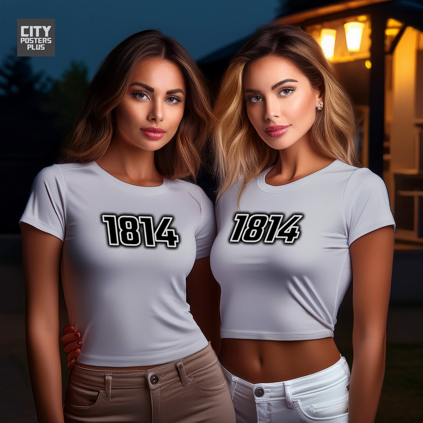 1814 Year Women Crop Top (Melange Grey)