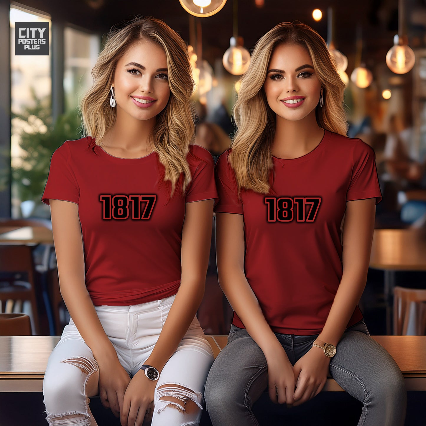 1817 Year Women T-Shirt (Red)