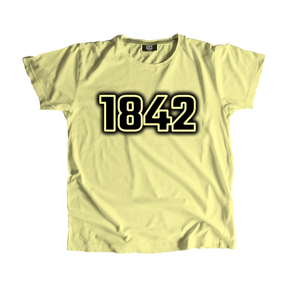 1842 Year Men Unisex T-Shirt (Butter Yellow)