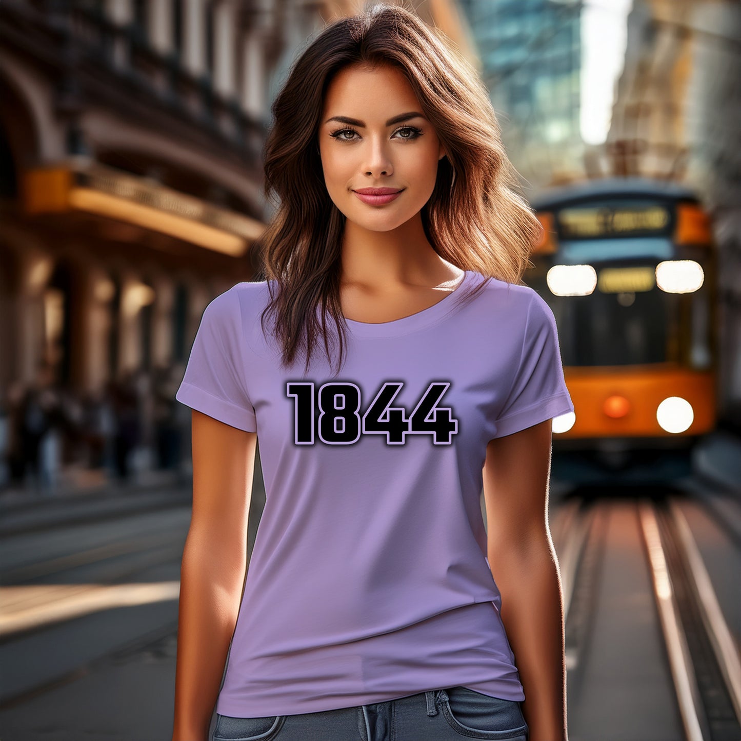 1844 Year Women T-Shirt (Iris Lavender)