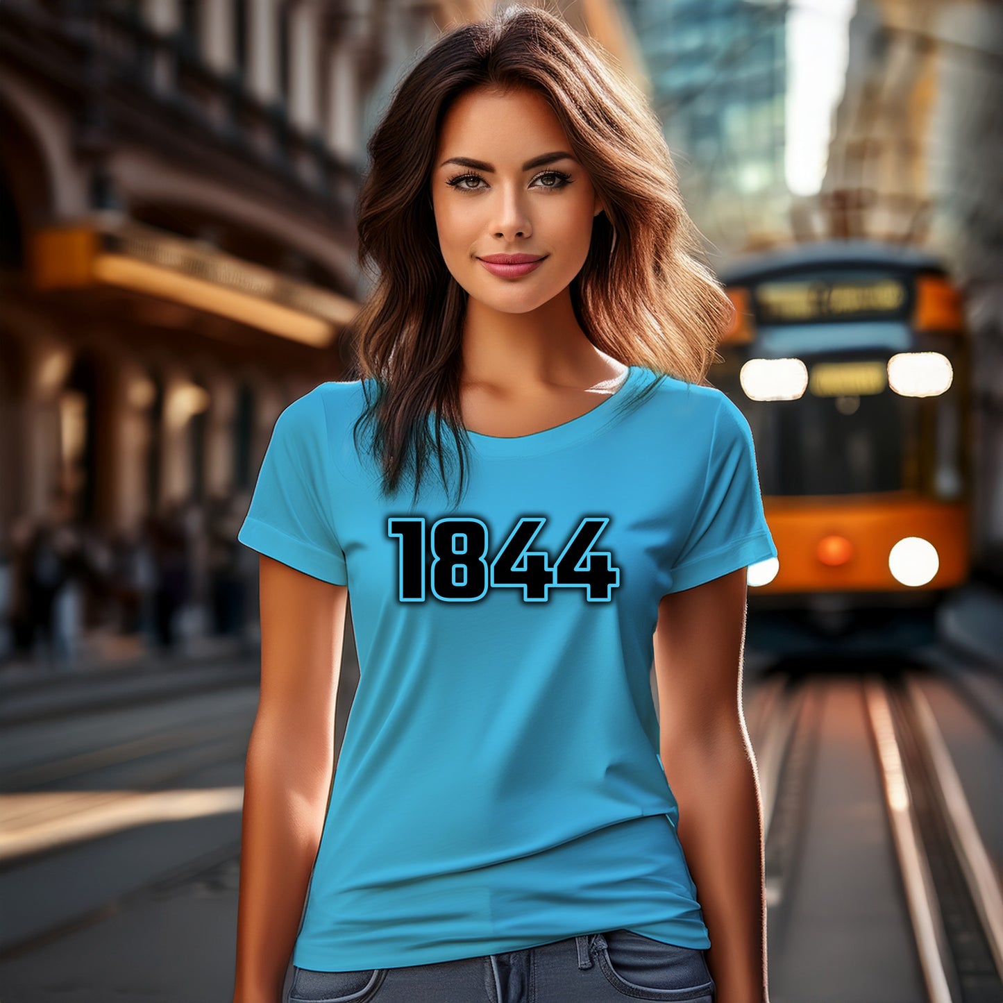 1844 Year Women T-Shirt (Sky Blue)