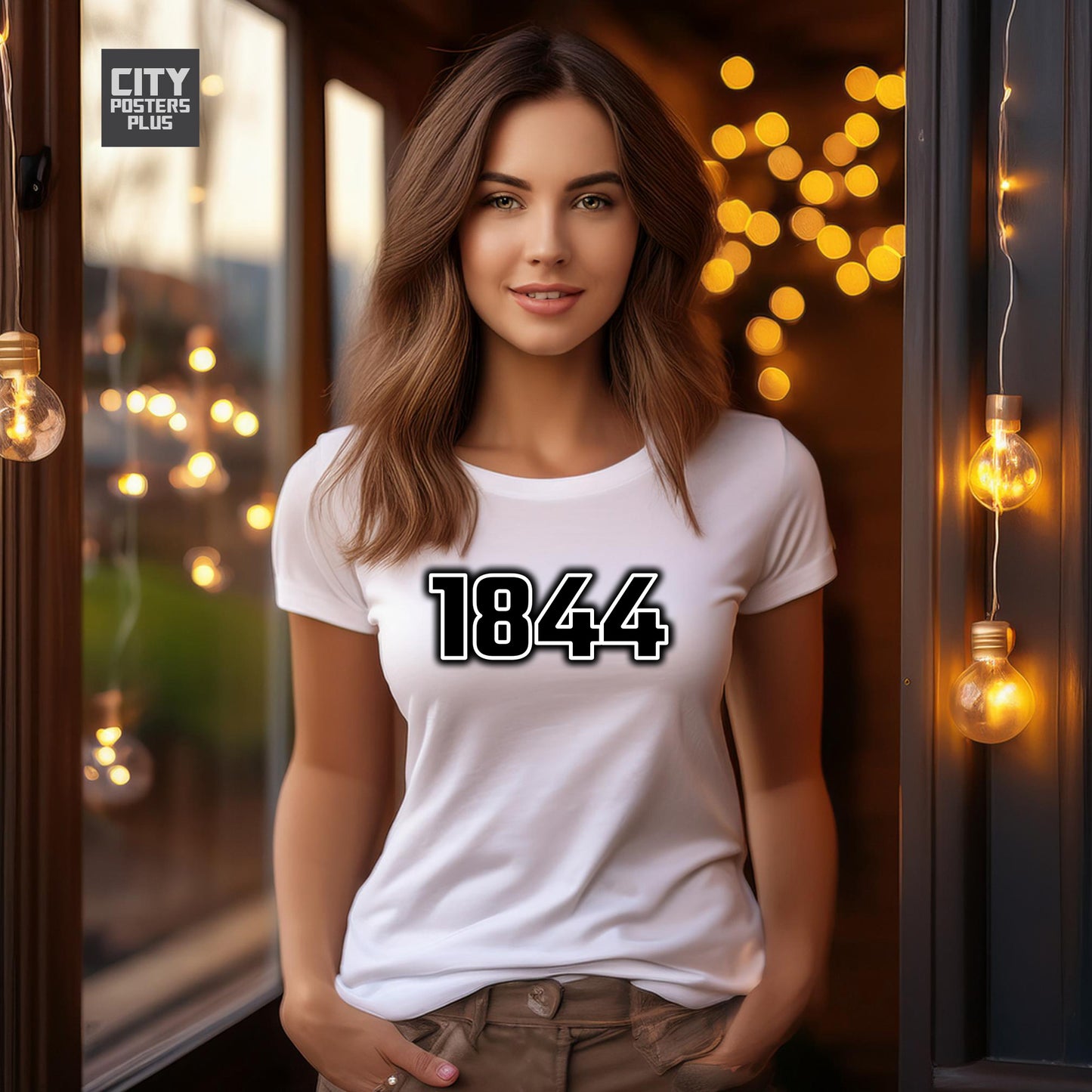1844 Year Women T-Shirt (White)
