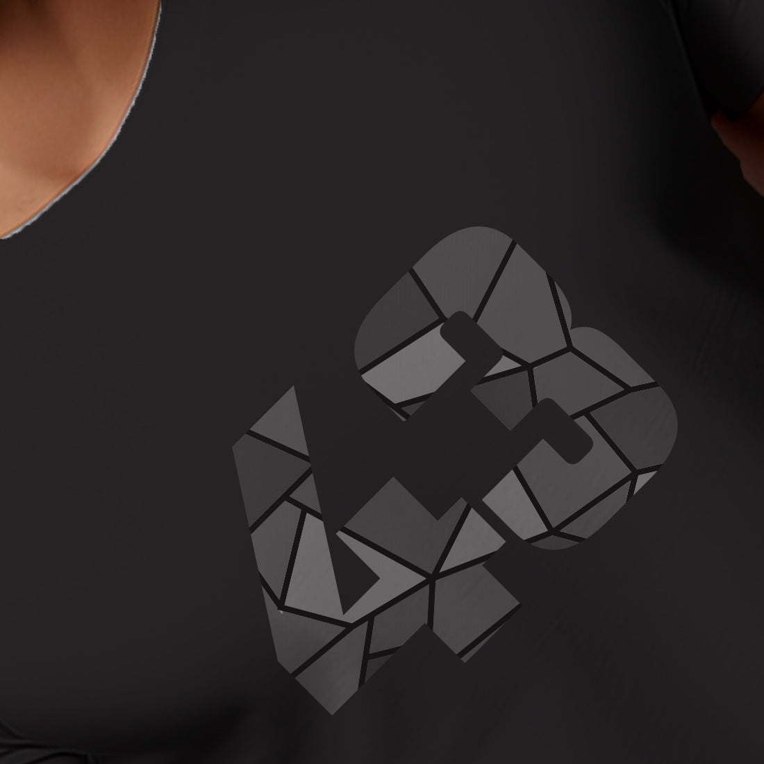 43 Number Men Unisex T-Shirt (Black)