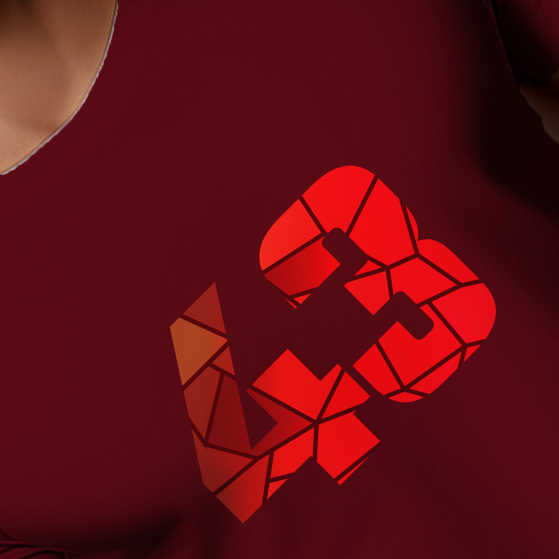 43 Number Men Unisex T-Shirt (Maroon)