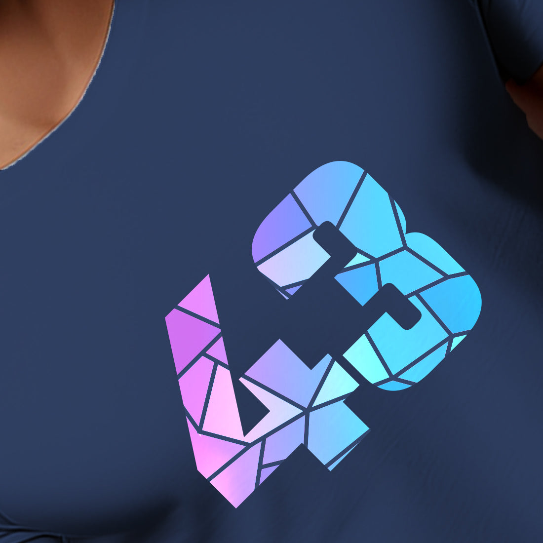 43 Number Men Unisex T-Shirt (Navy Blue)