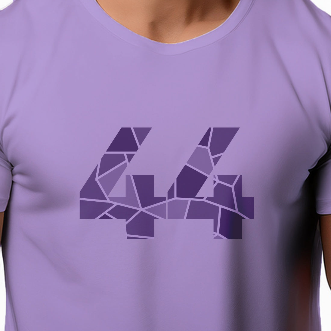 44 Number Men Unisex T-Shirt (Iris Lavender)