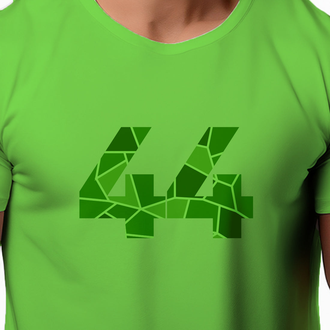 44 Number Men Unisex T-Shirt (Liril Green)