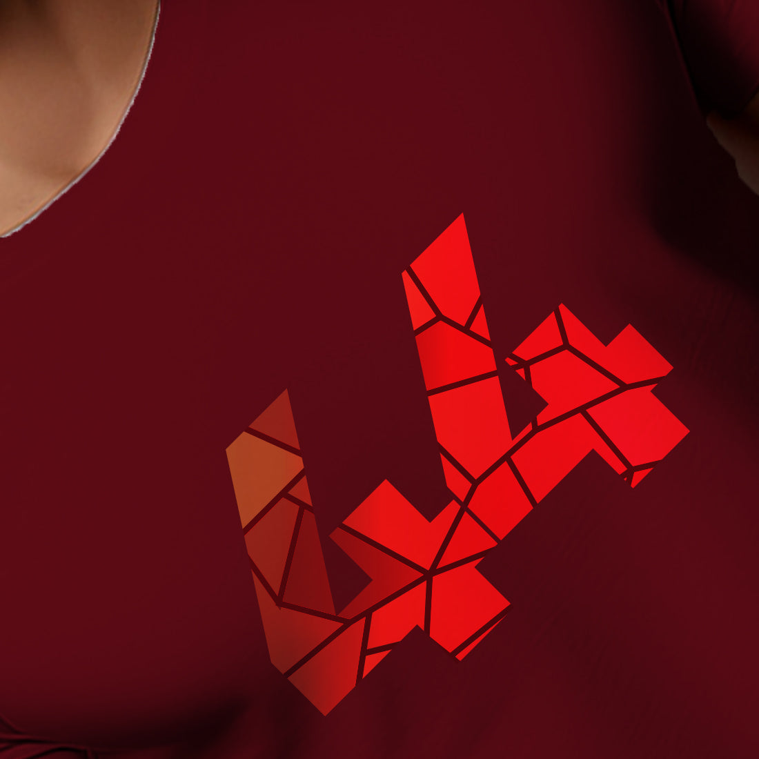 44 Number Men Unisex T-Shirt (Maroon)