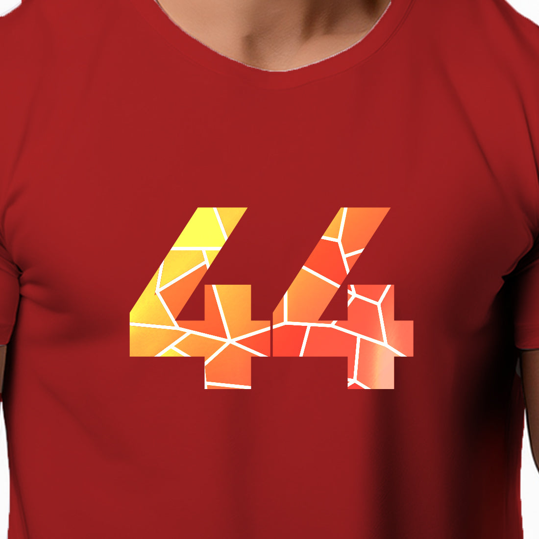 44 Number Men Unisex T-Shirt (Red)