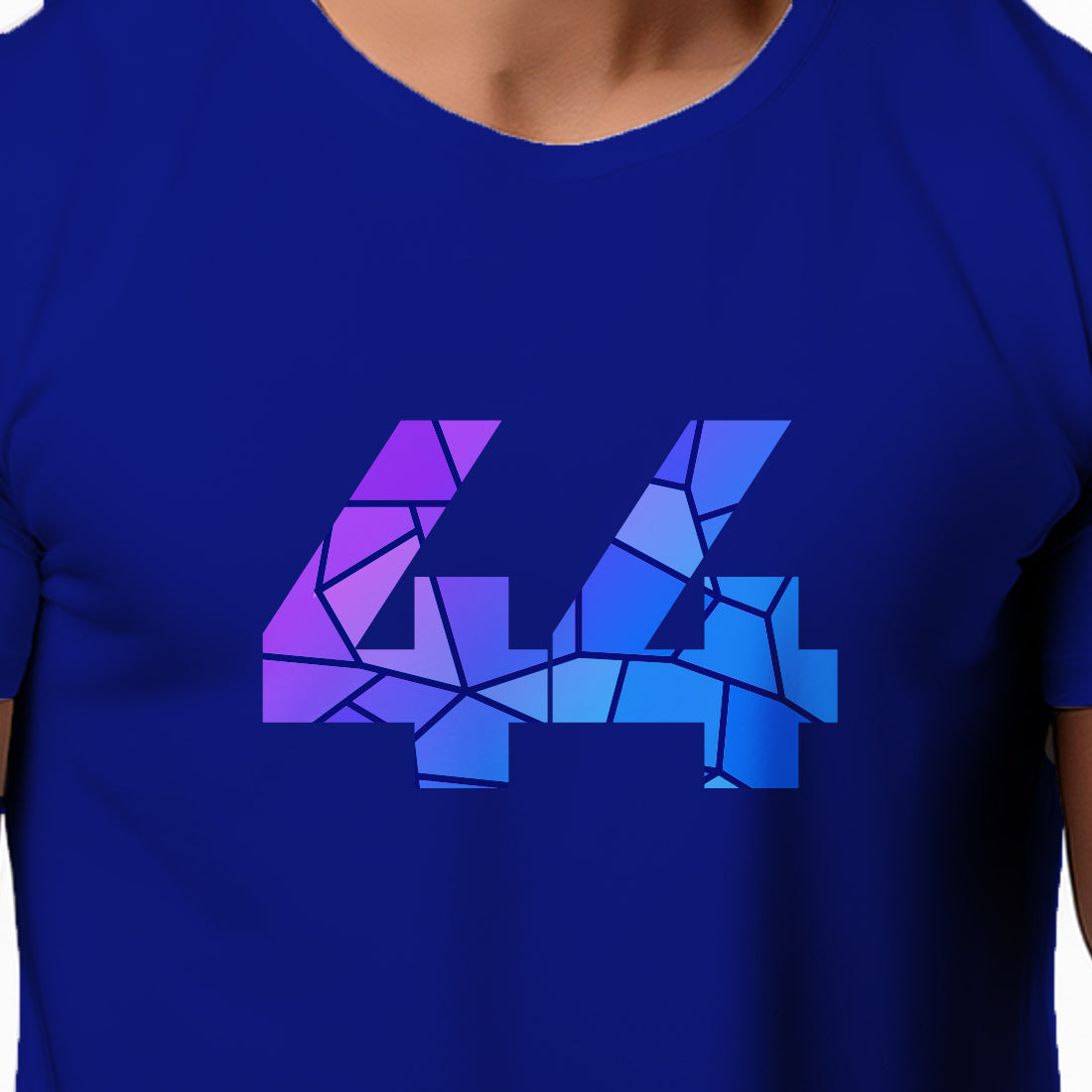 44 Number Men Unisex T-Shirt (Royal Blue)