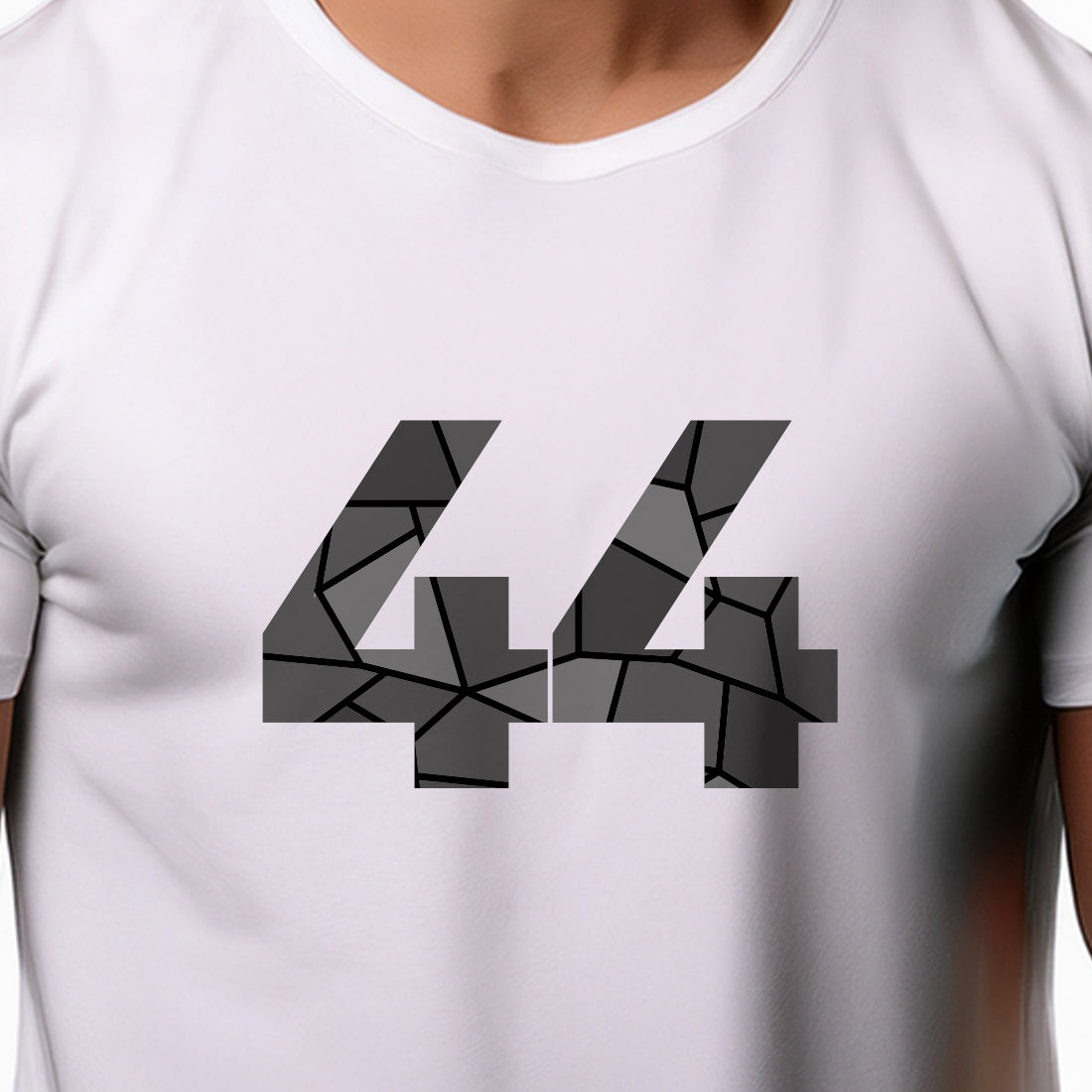44 Number Men Unisex T-Shirt (White)