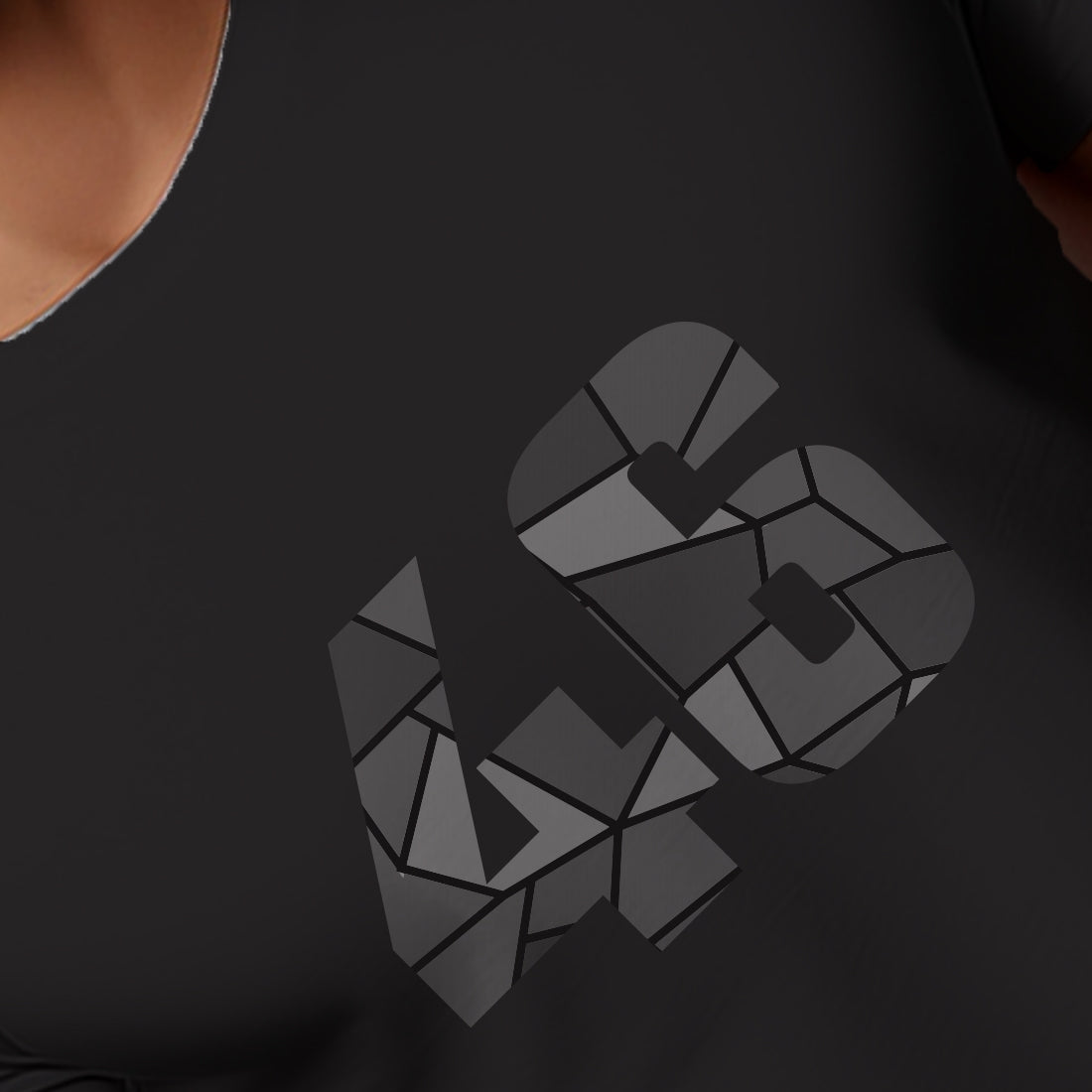 46 Number Men Unisex T-Shirt (Black)