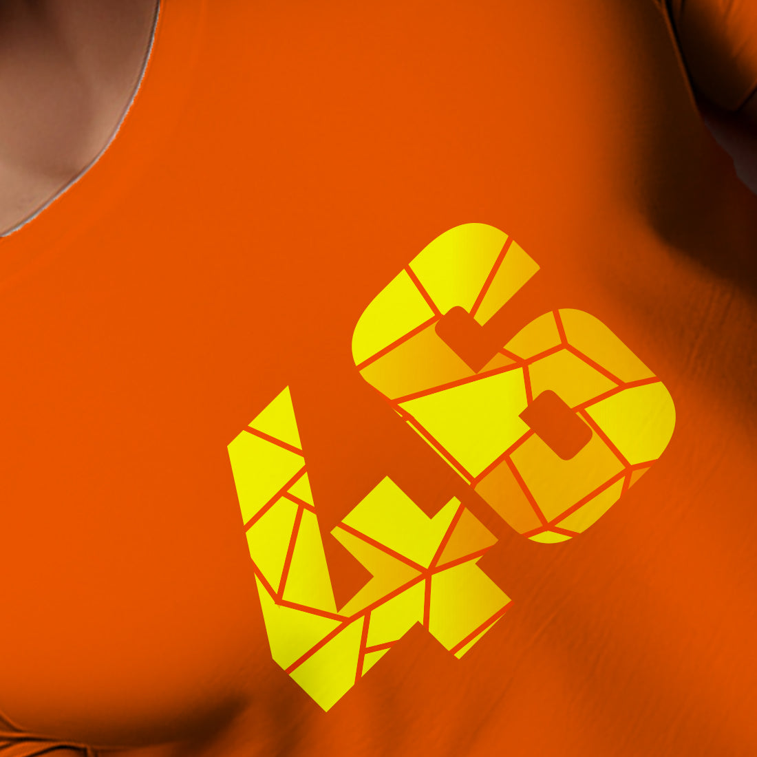 46 Number Men Unisex T-Shirt (Orange)