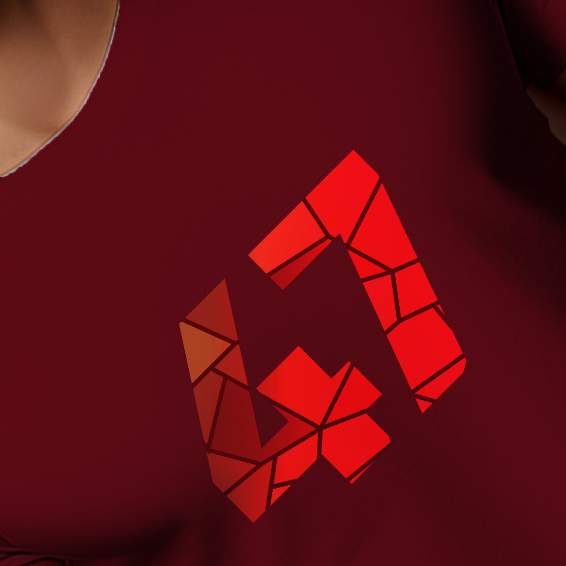 47 Number Men Unisex T-Shirt (Maroon)