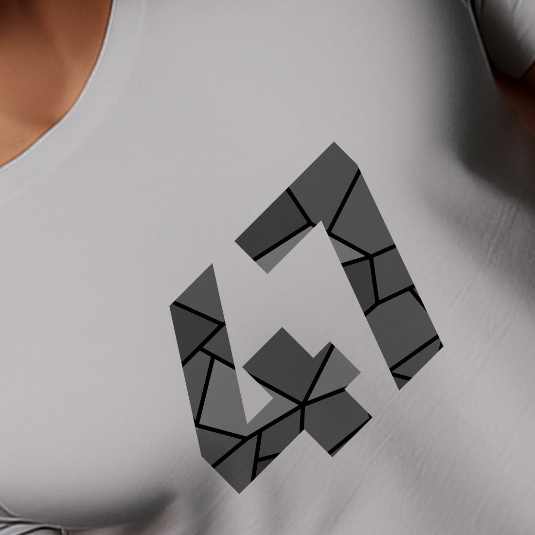 47 Number Men Unisex T-Shirt (Melange Grey)