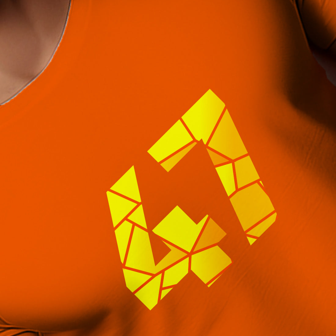 47 Number Men Unisex T-Shirt (Orange)