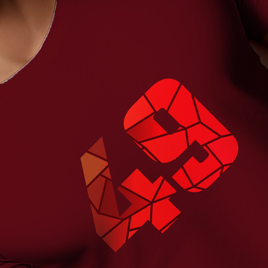 49 Number Men Unisex T-Shirt (Maroon)
