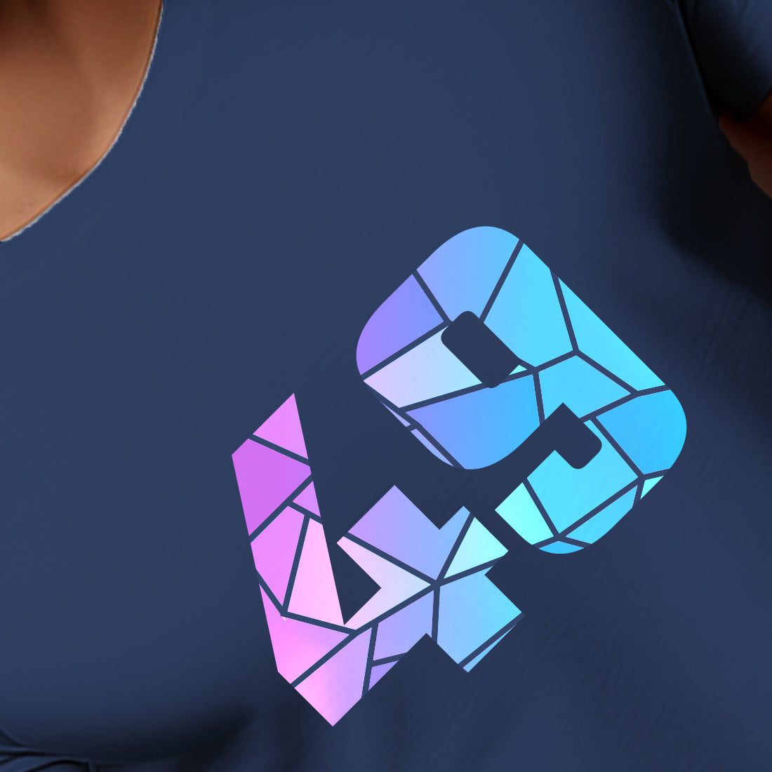 49 Number Men Unisex T-Shirt (Navy Blue)