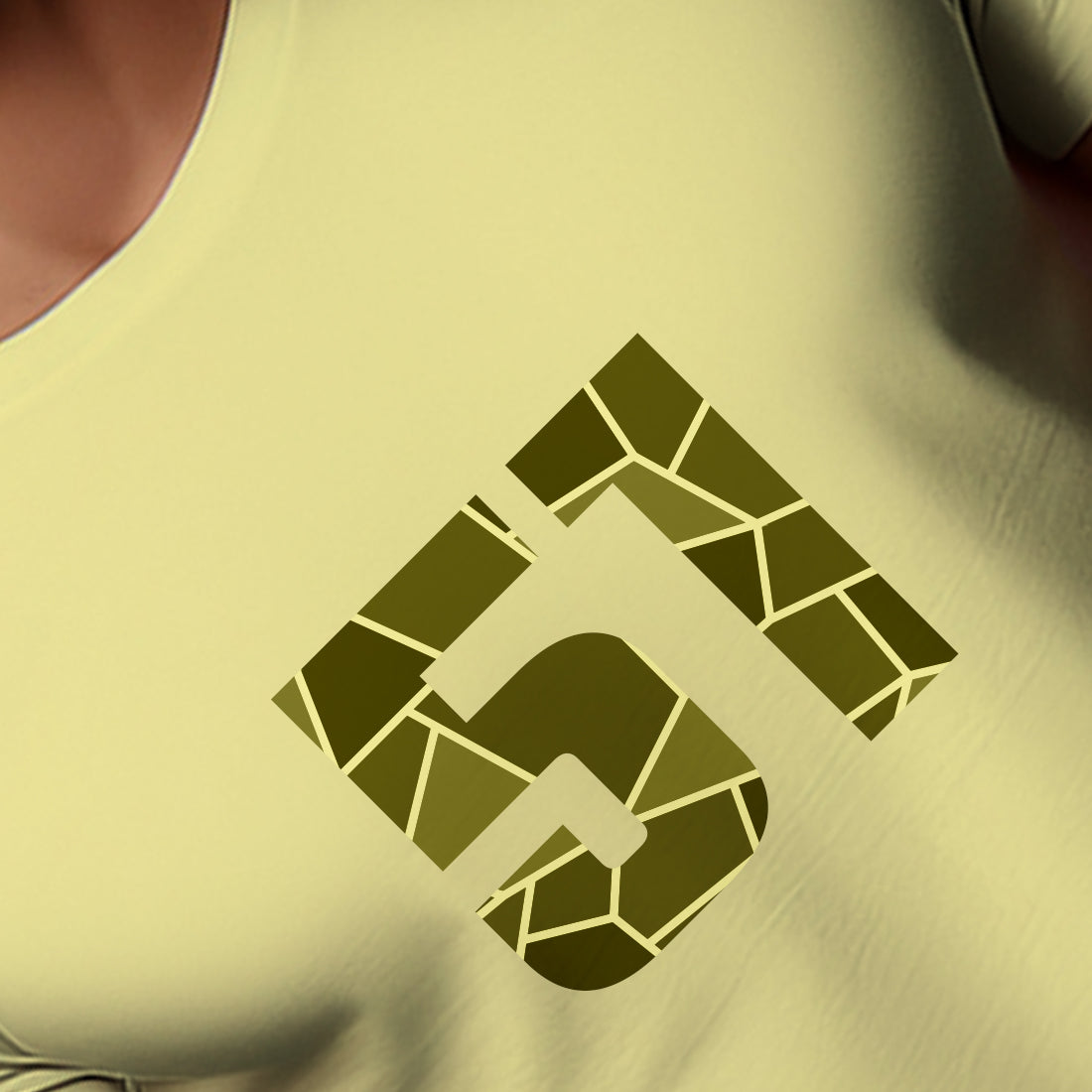 51 Number Men Unisex T-Shirt (Butter Yellow)