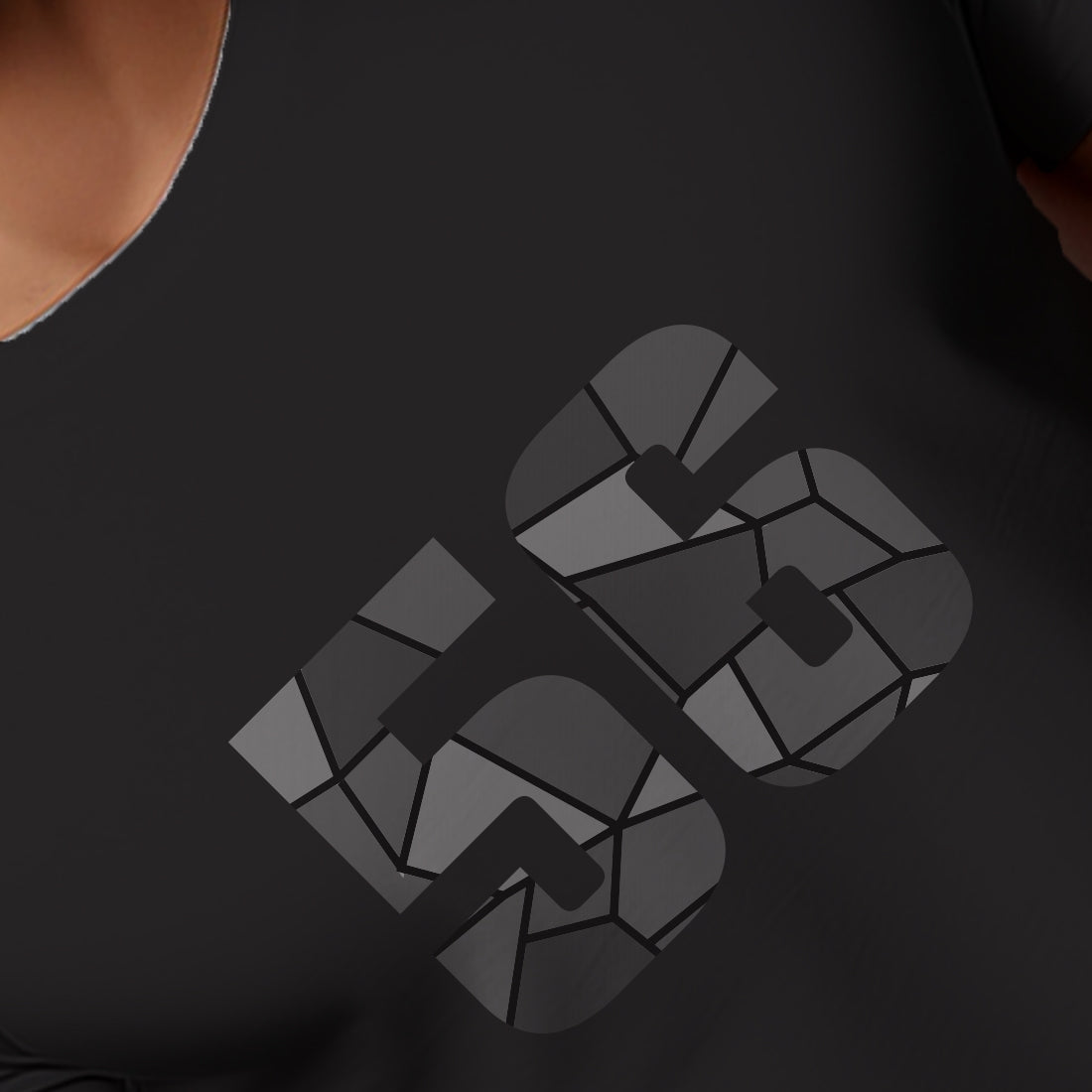 56 Number Men Unisex T-Shirt (Black)
