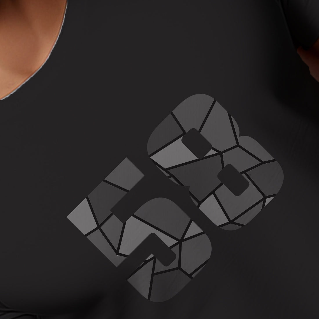 58 Number Men Unisex T-Shirt (Black)