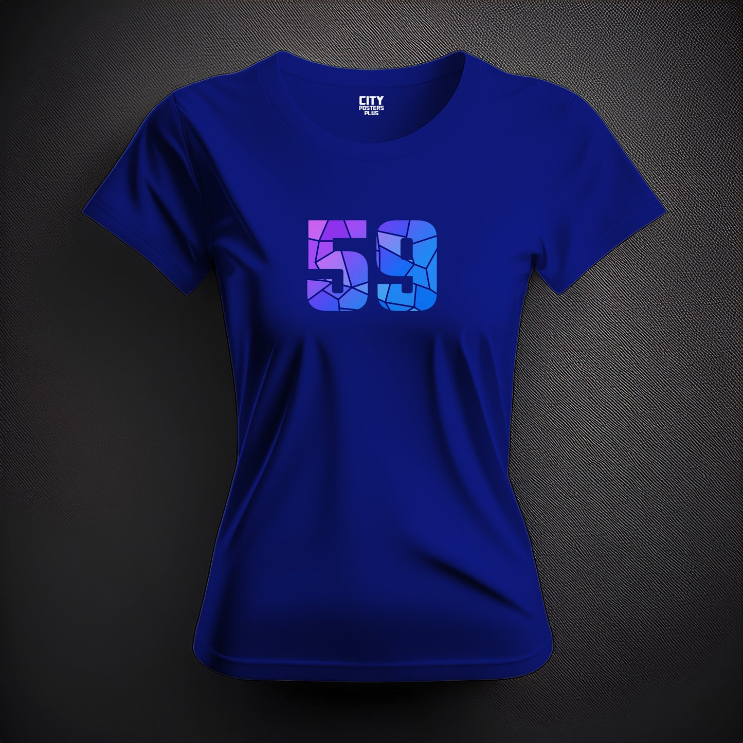 59 Number Women T-Shirt (Royal Blue)