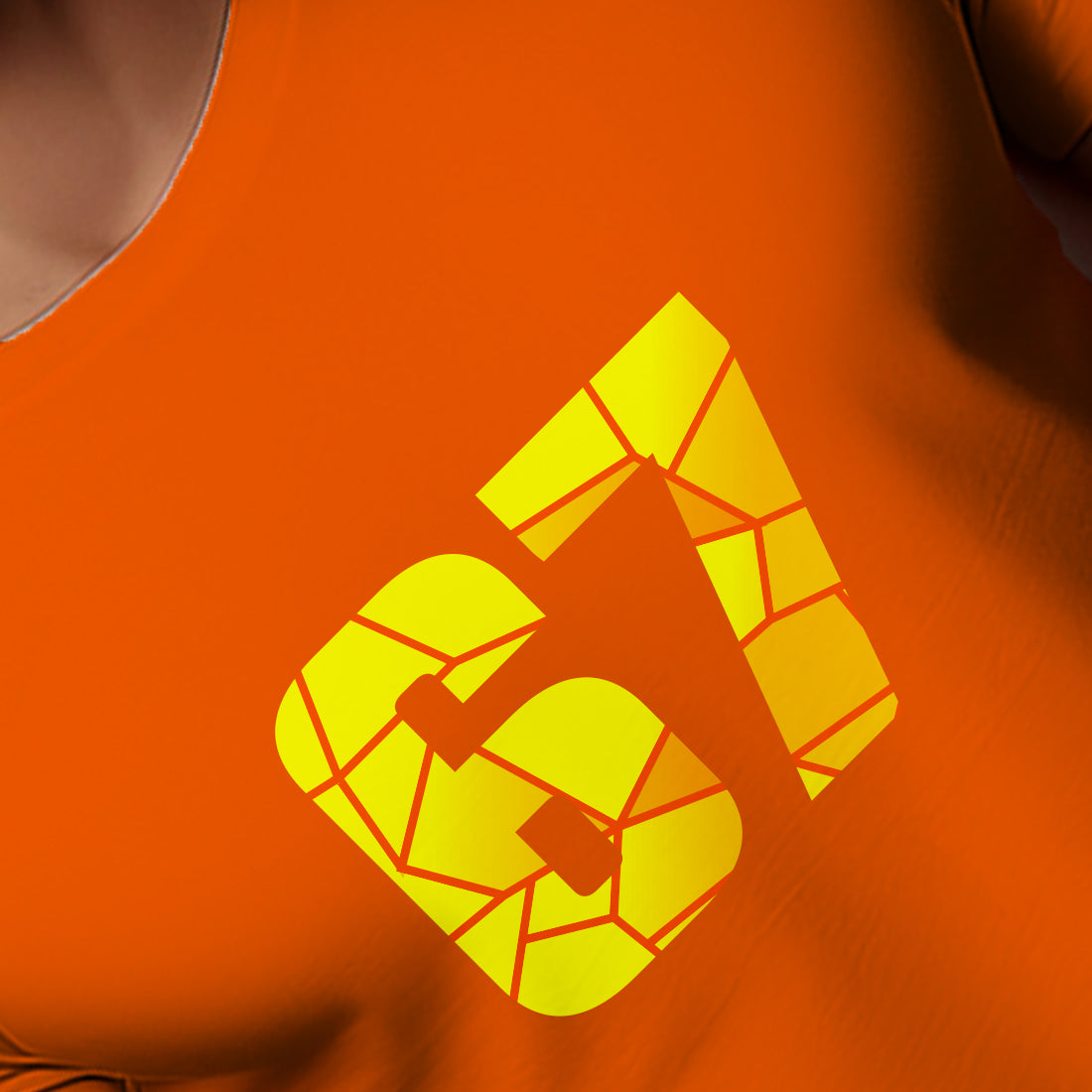 67 Number Men Unisex T-Shirt (Orange)
