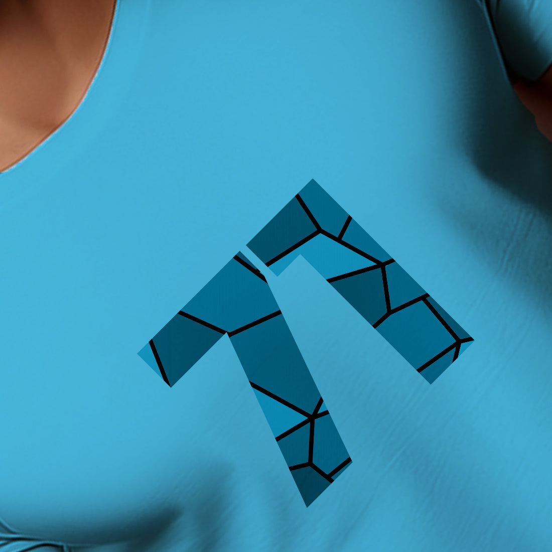 71 Number Men Unisex T-Shirt (Sky Blue)
