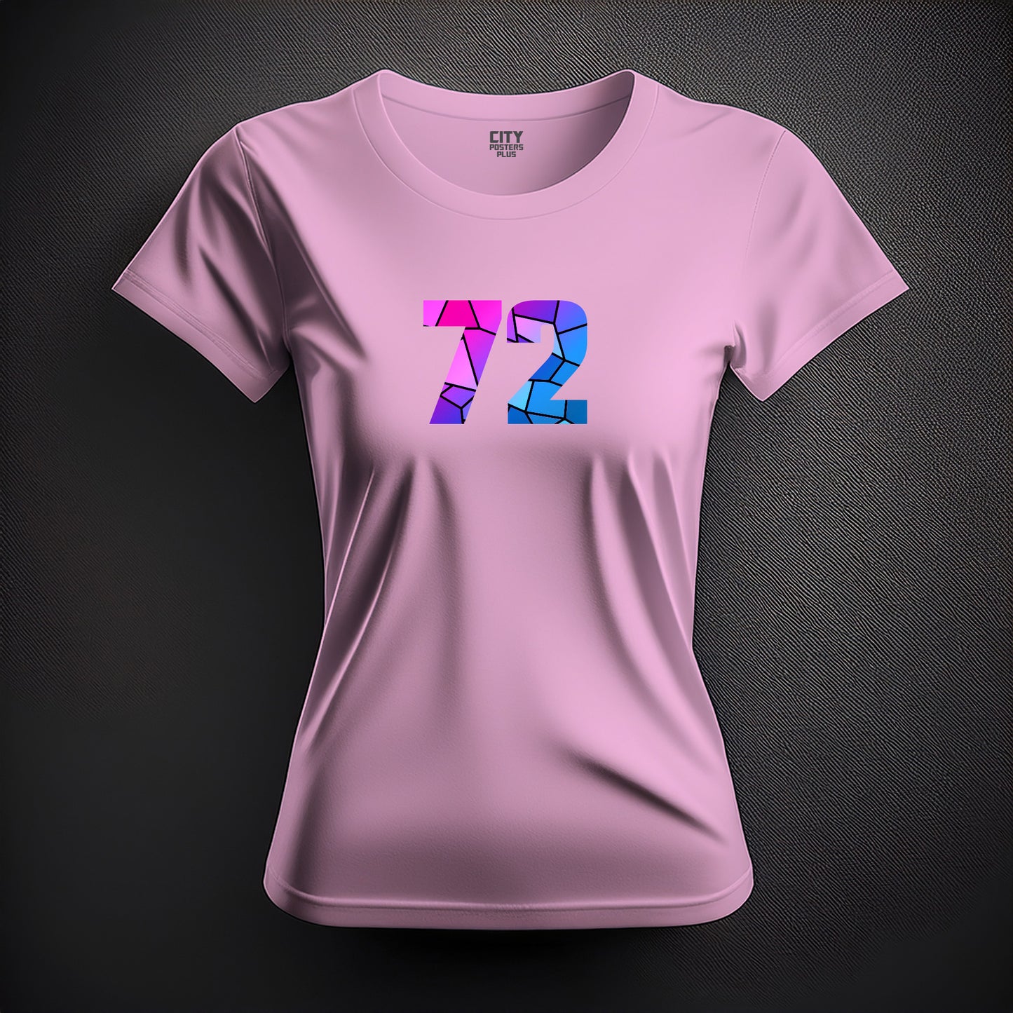 72 Number Women T-Shirt (Light Pink)