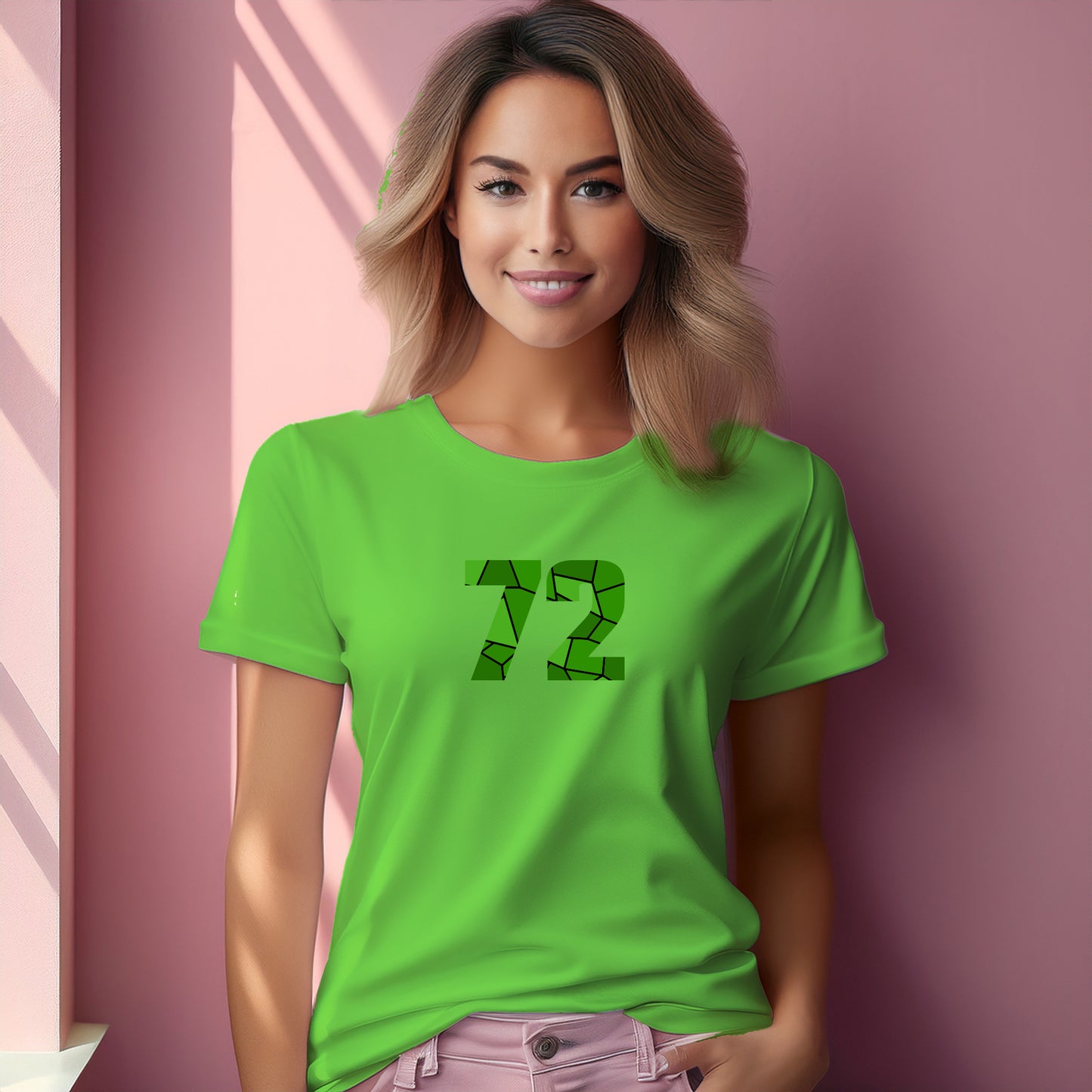 72 Number Women T-Shirt (Liril Green)