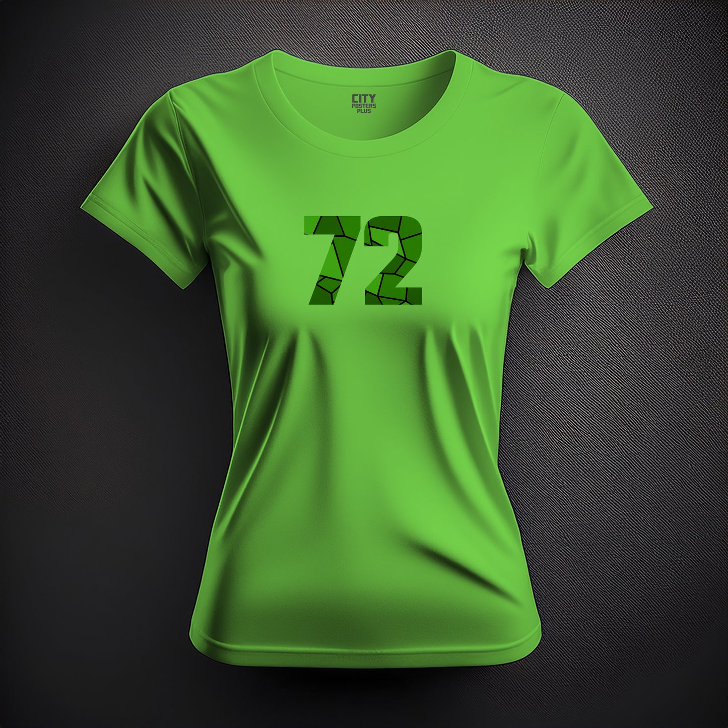 72 Number Women T-Shirt (Liril Green)
