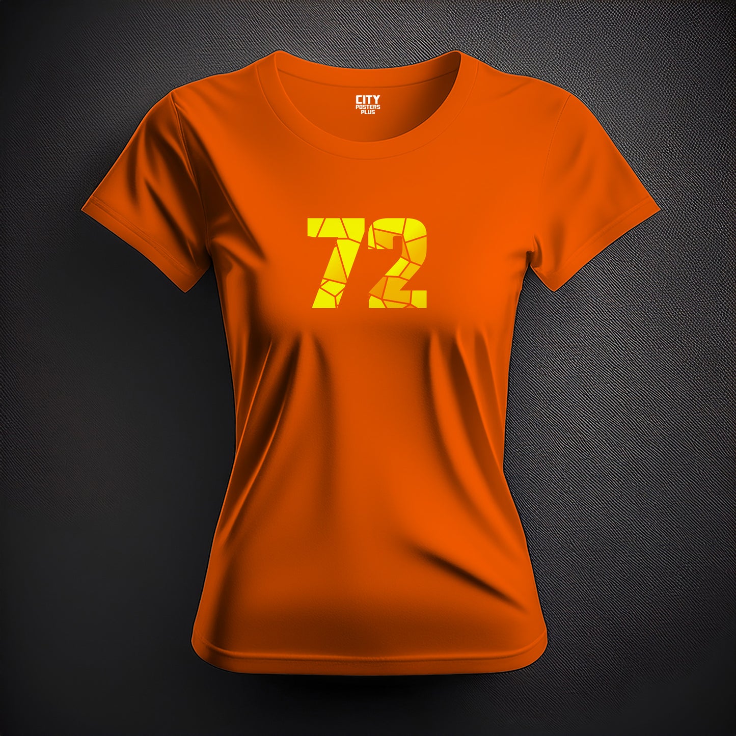 72 Number Women T-Shirt (Orange)