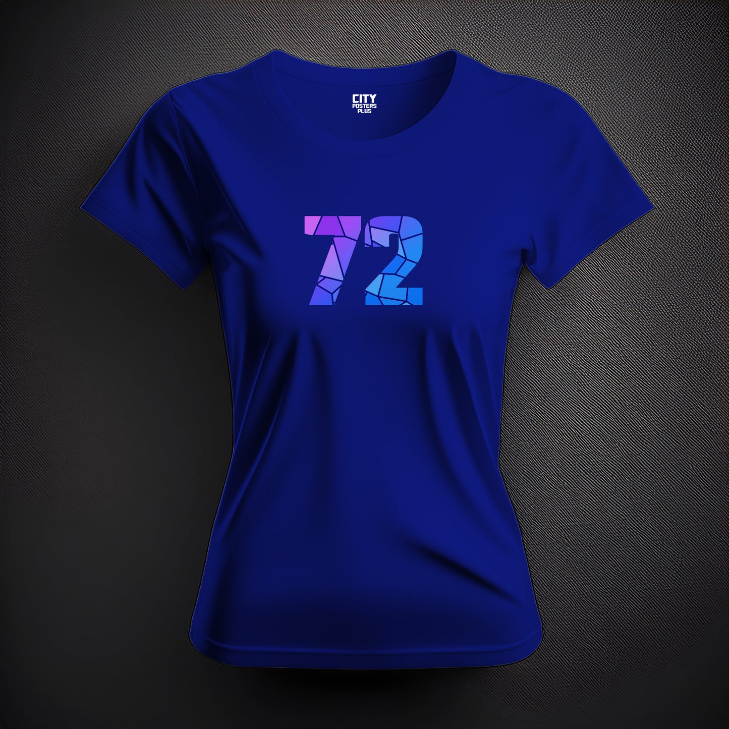72 Number Women T-Shirt (Royal Blue)
