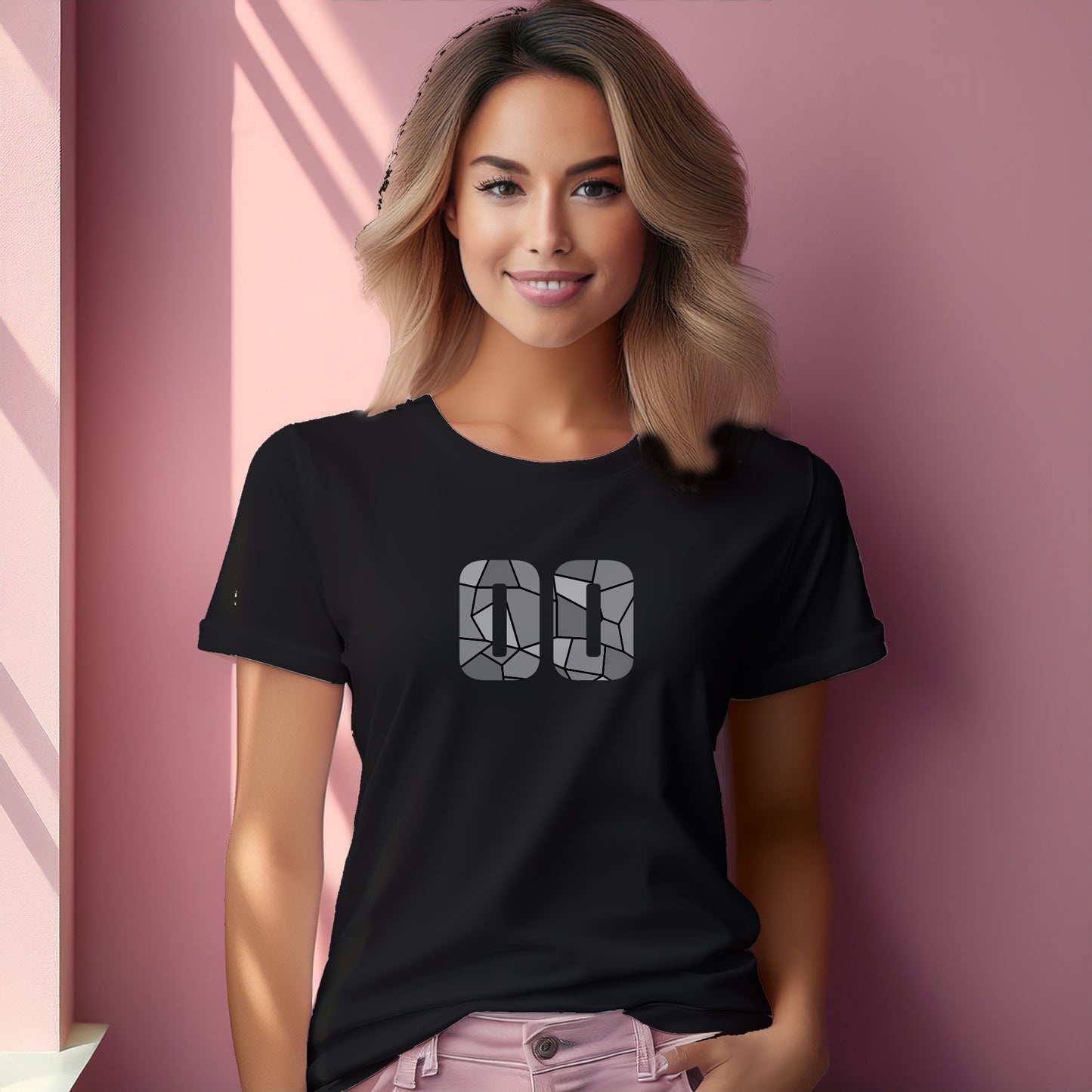 00 Number Women T-Shirt (Black)