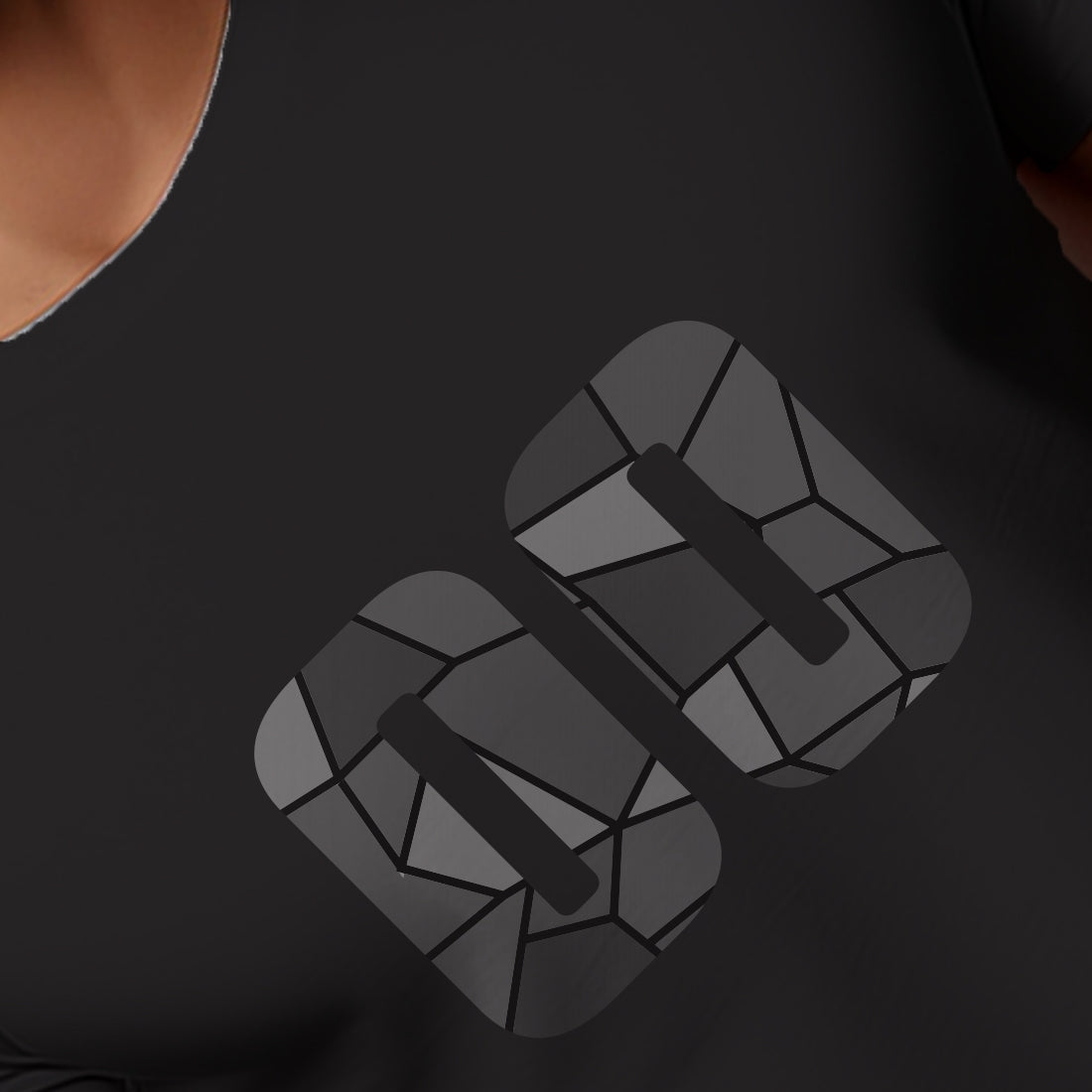 00 Number Men Unisex T-Shirt (Black)